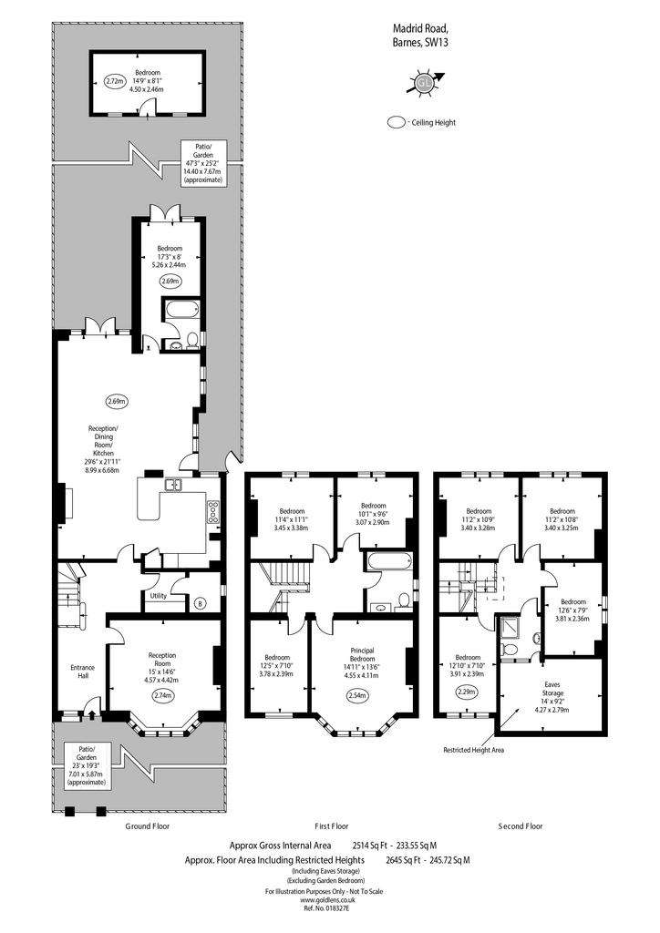 8 bedroom semi-detached house to rent - floorplan