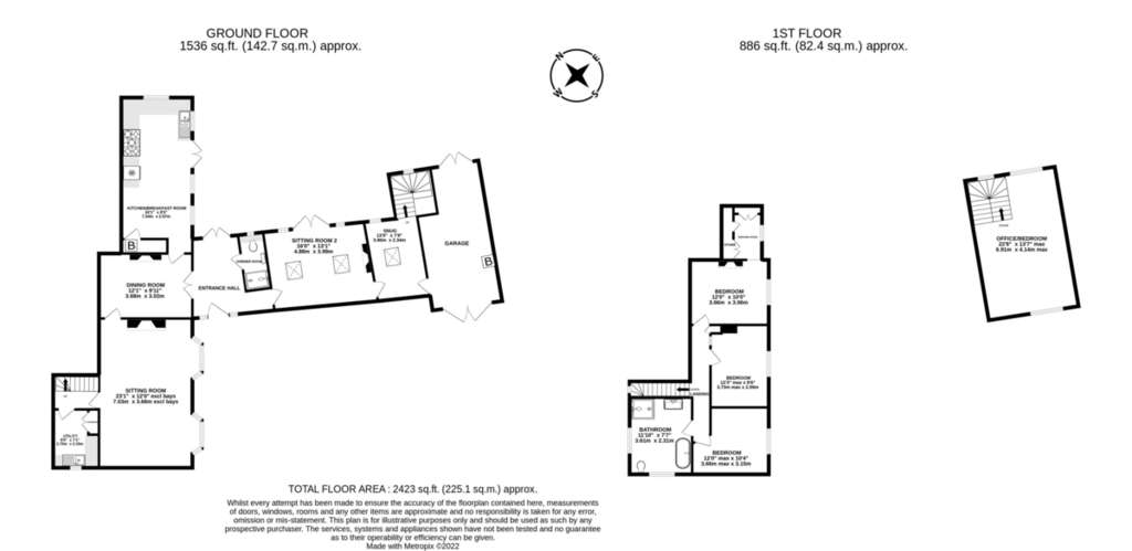 4 bedroom cottage to rent - floorplan