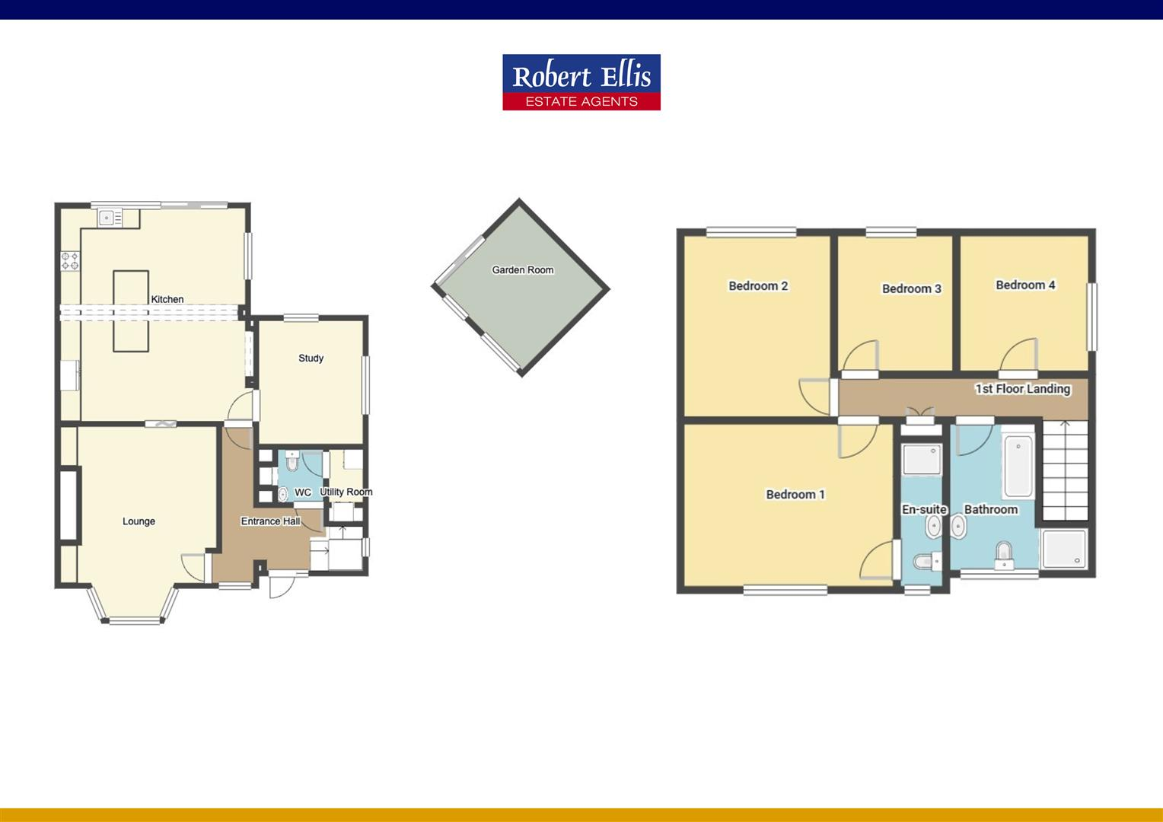 4 bedroom semi-detached house for sale - floorplan