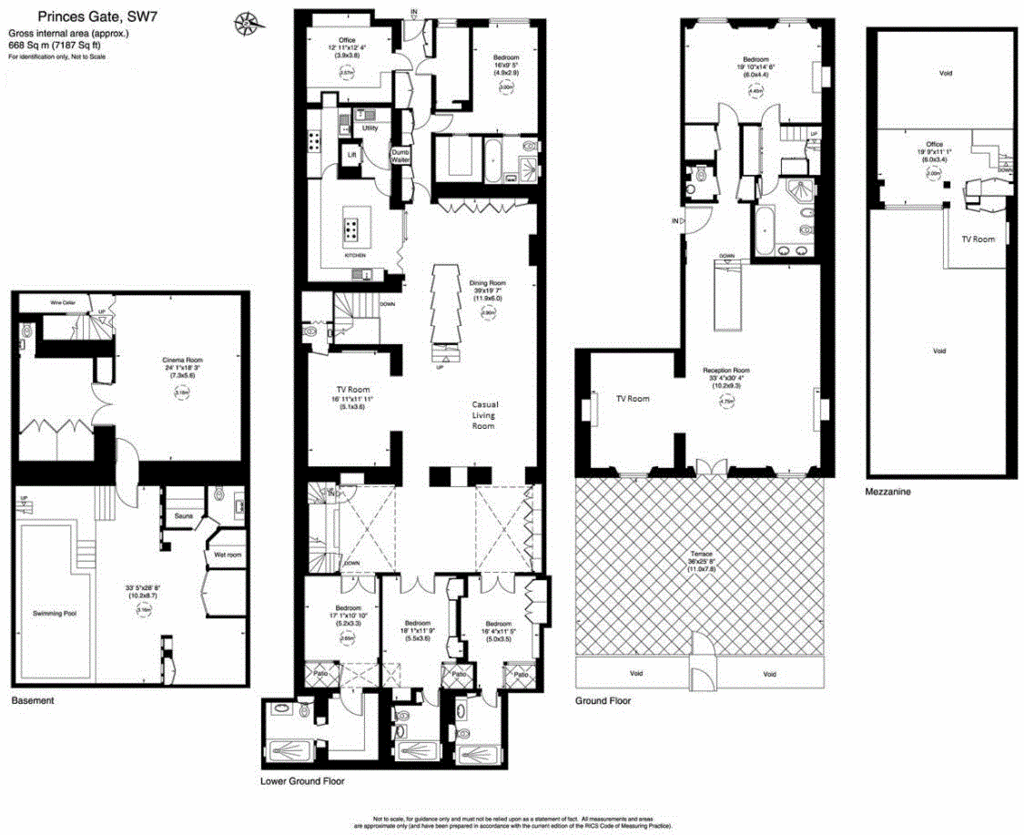 5 bedroom flat to rent - floorplan