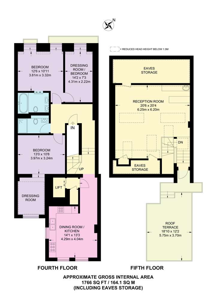 2 bedroom flat to rent - floorplan