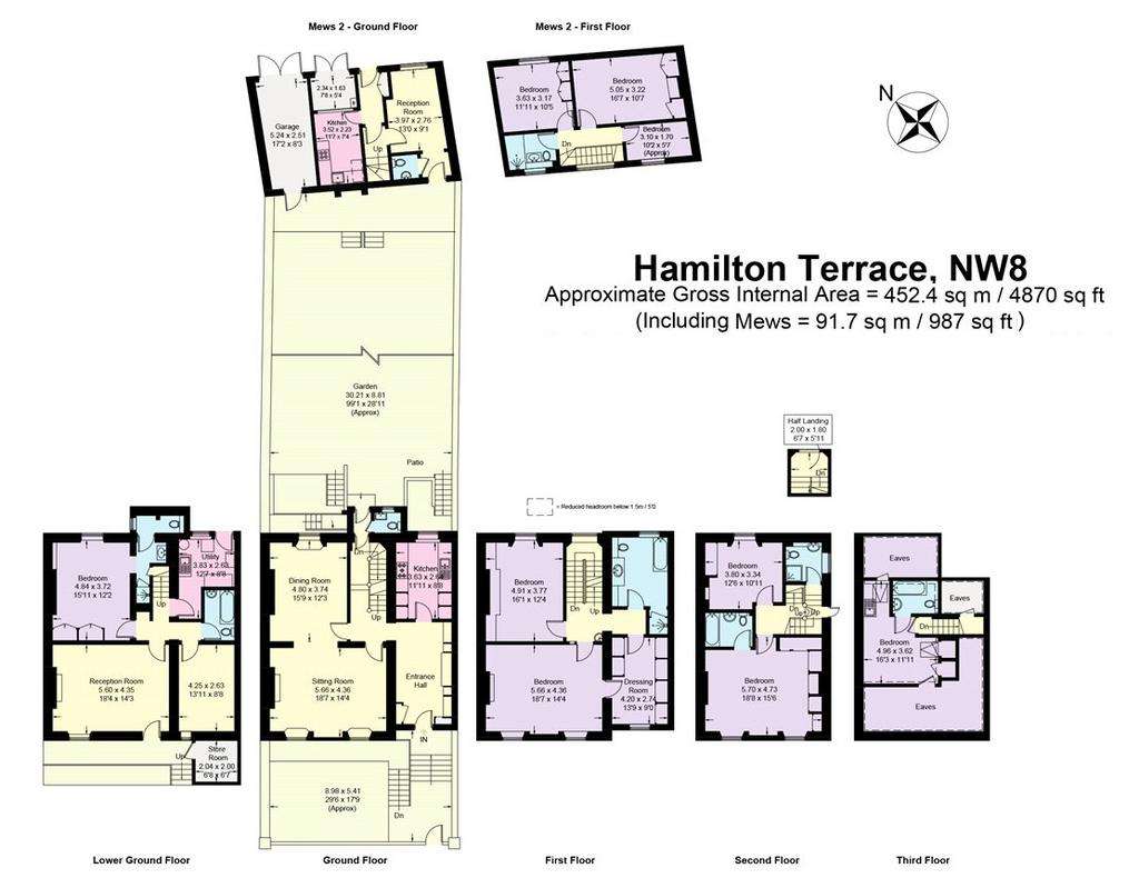 9 bedroom terraced house for sale - floorplan
