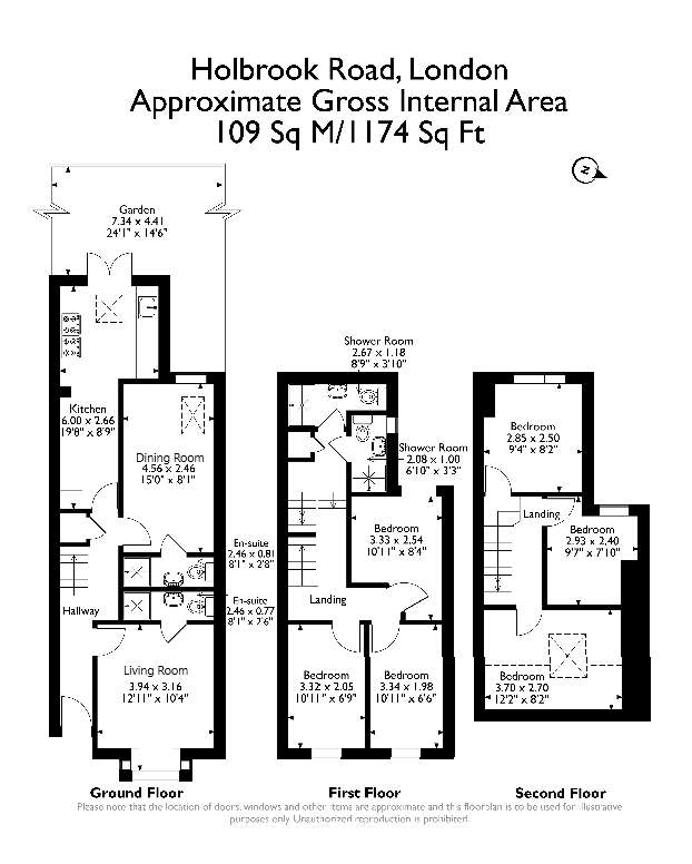 6 bedroom terraced house for sale - floorplan