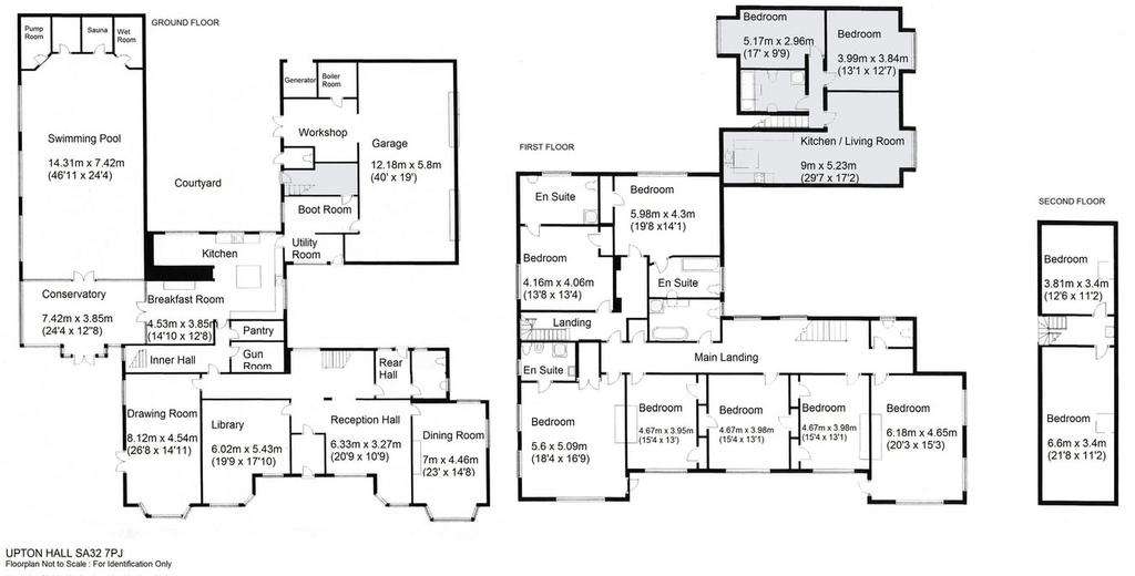 11 bedroom country house for sale - floorplan