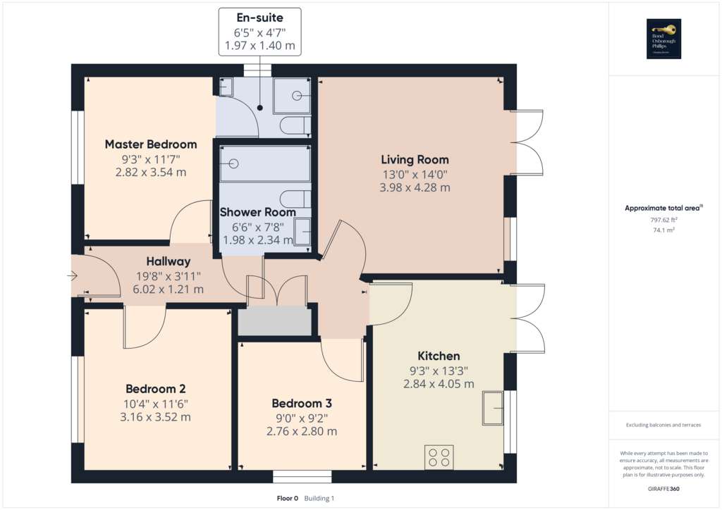 3 bedroom bungalow for sale - floorplan