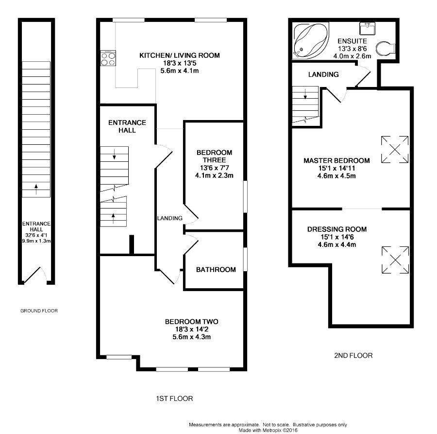 3 bedroom maisonette to rent - floorplan