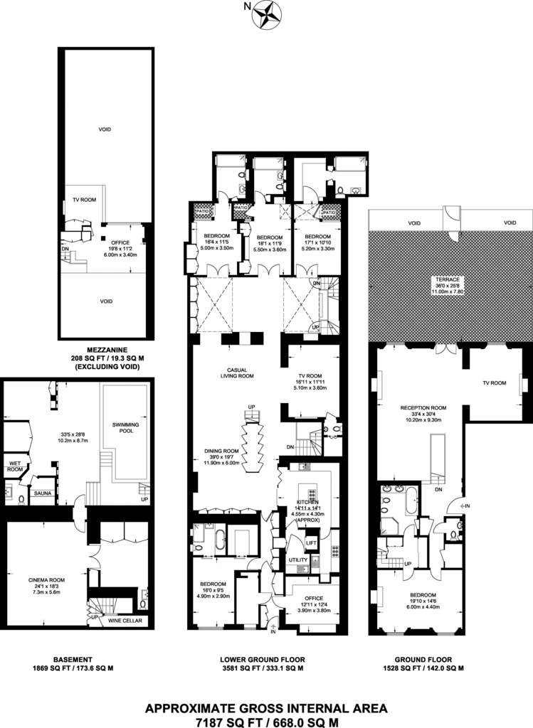 5 bedroom flat to rent - floorplan