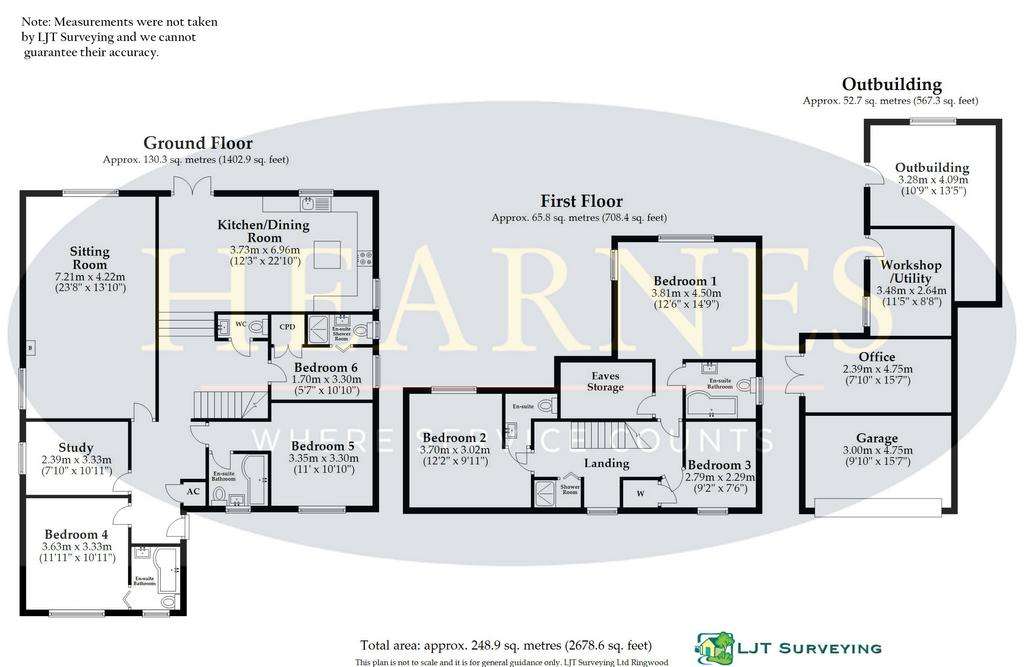 6 bedroom detached house for sale - floorplan