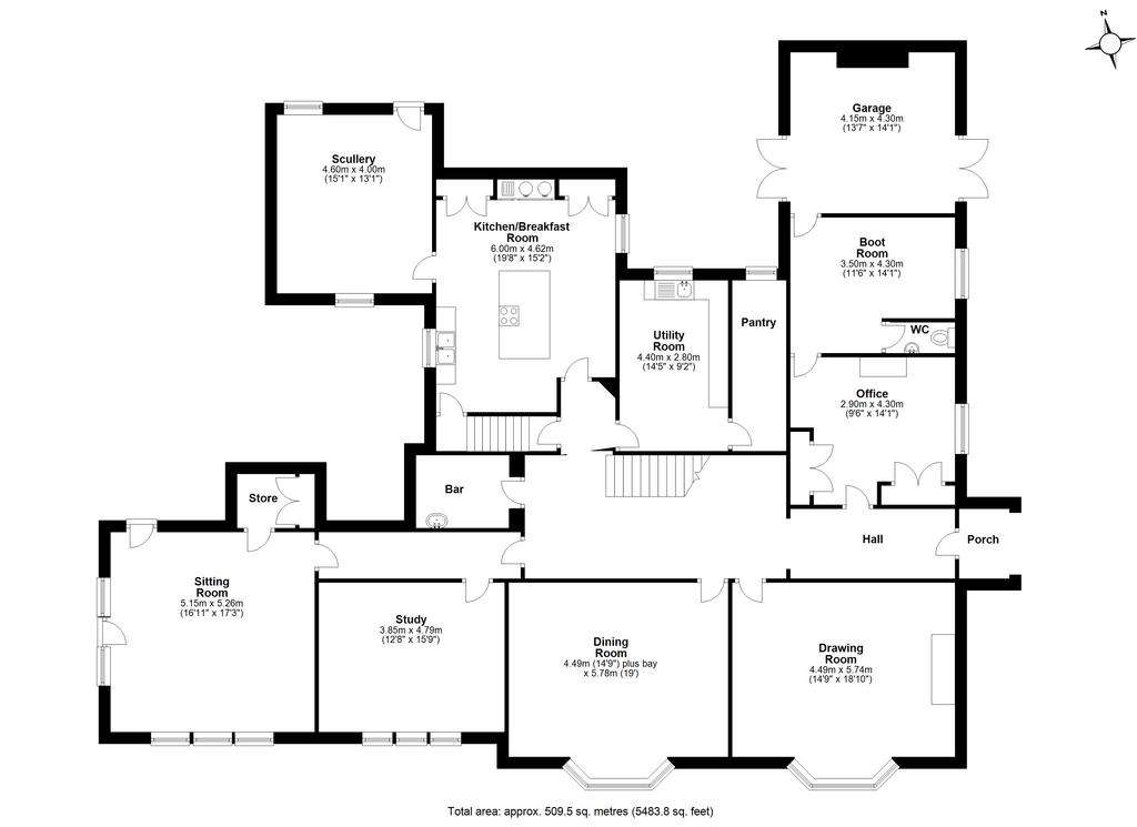 7 bedroom village house for sale - floorplan