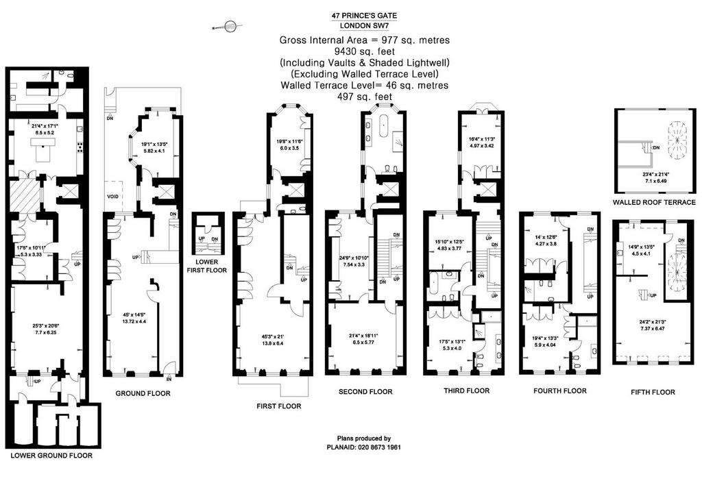 7 bedroom end of terrace house to rent - floorplan