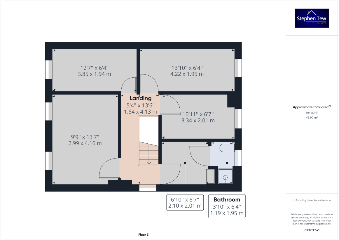 8 bedroom terraced house for sale - floorplan
