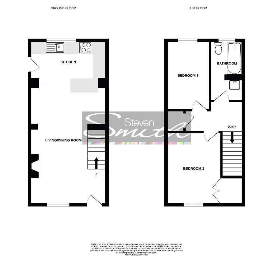 2 bedroom cottage for sale - floorplan