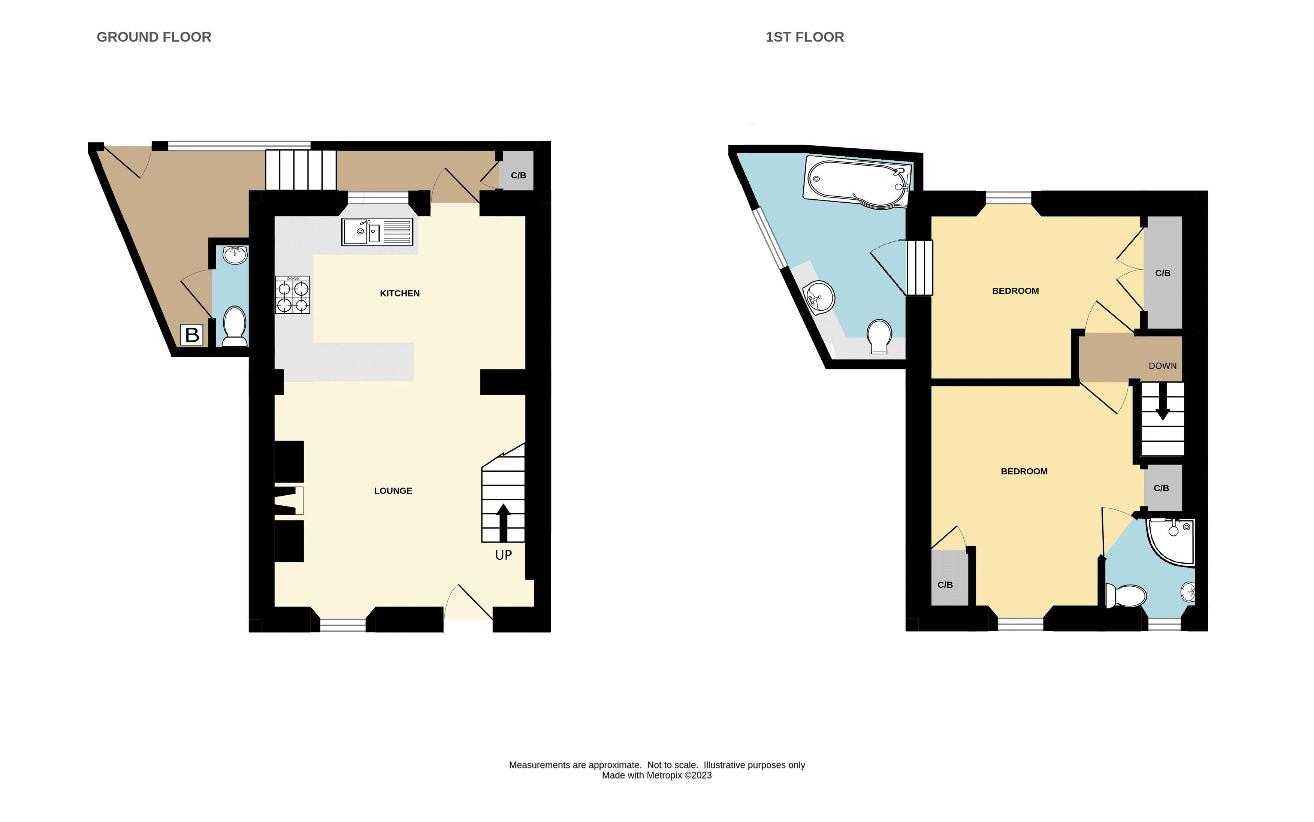 2 bedroom cottage for sale - floorplan