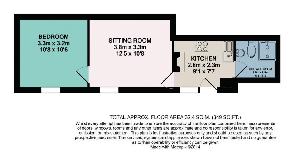 1 bedroom house for sale - floorplan