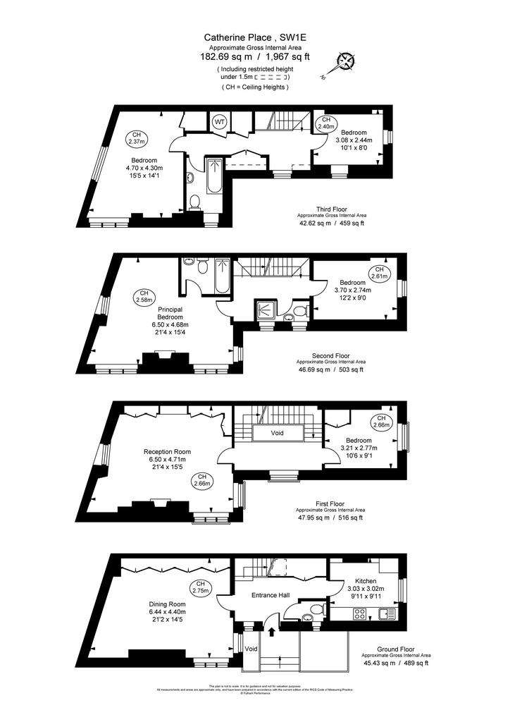 5 bedroom end of terrace house to rent - floorplan