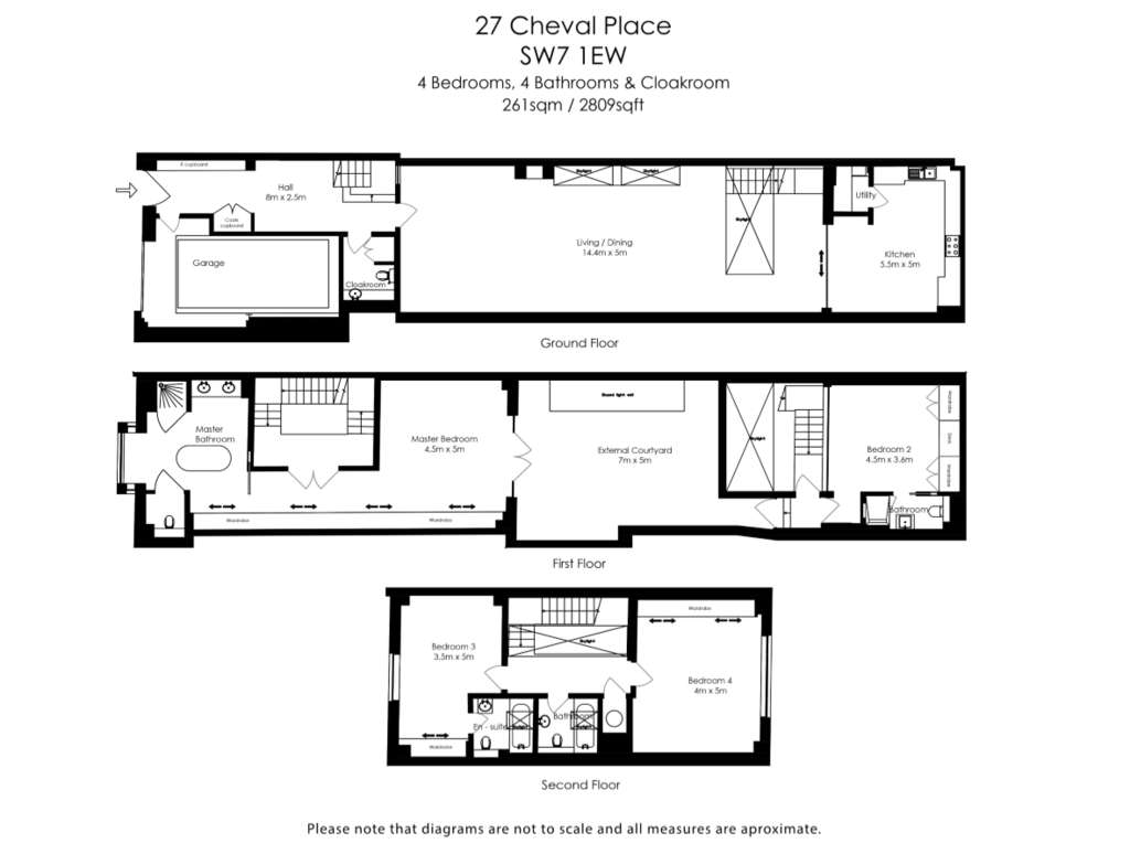 4 bedroom flat to rent - floorplan