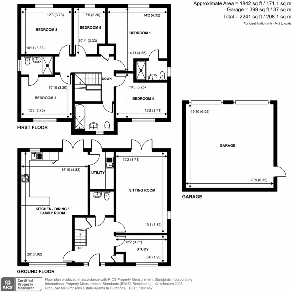 5 bedroom detached house for sale - floorplan