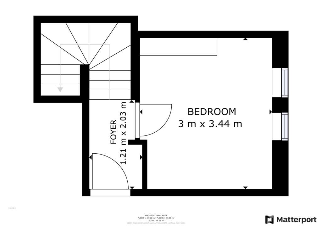 2 bedroom flat to rent - floorplan