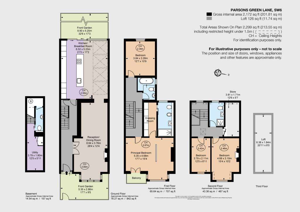 4 bedroom terraced house to rent - floorplan