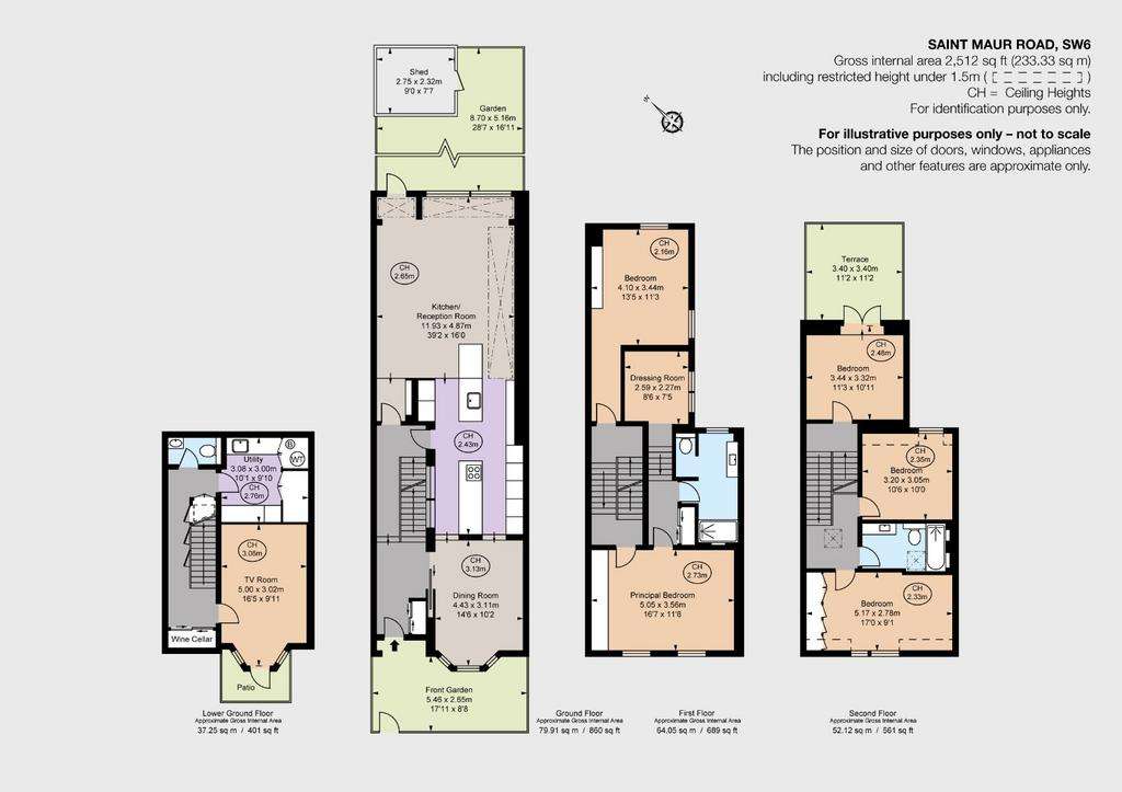 5 bedroom terraced house to rent - floorplan