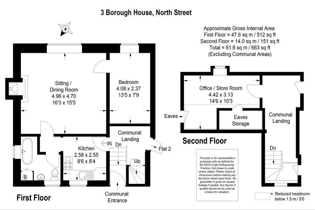 1 bedroom flat for sale - floorplan