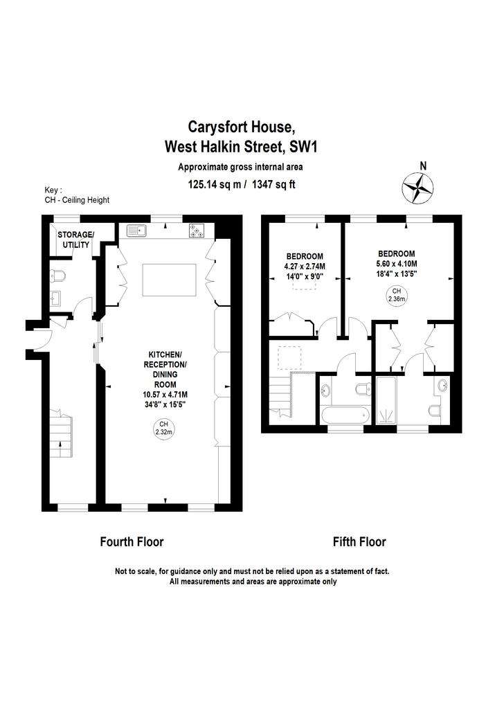 2 bedroom flat to rent - floorplan