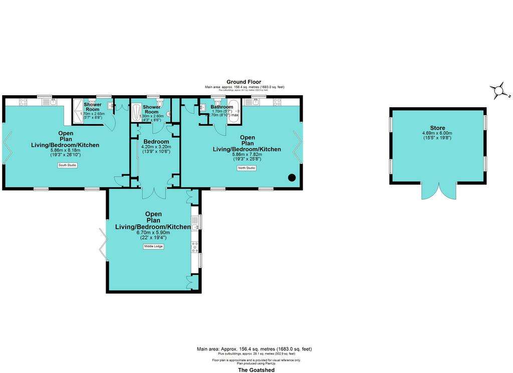 4 bedroom bungalow for sale - floorplan