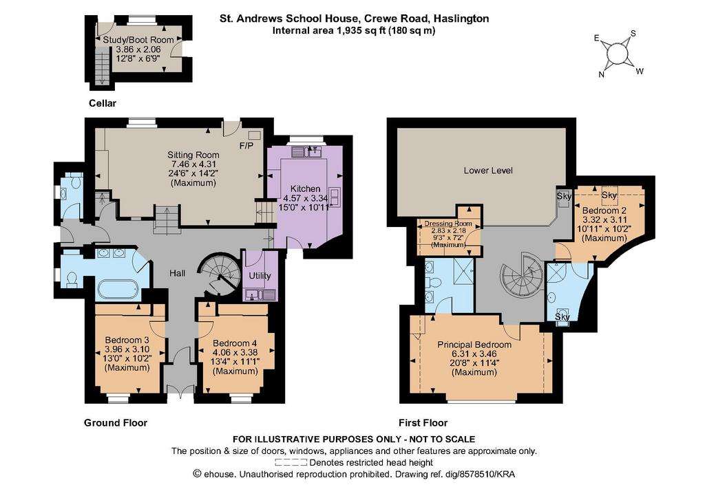 4 bedroom house for sale - floorplan