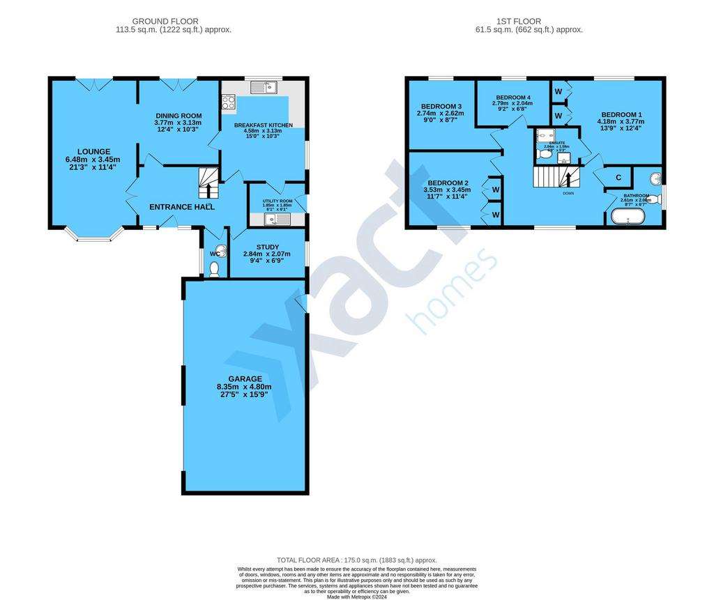 4 bedroom detached house for sale - floorplan