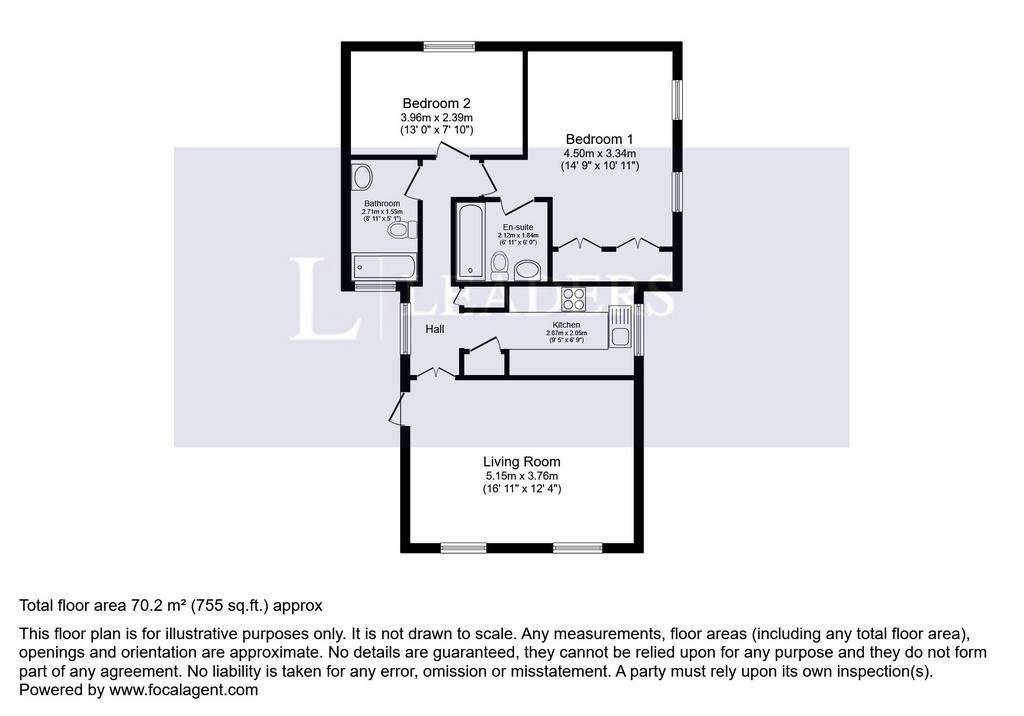 2 bedroom maisonette to rent - floorplan