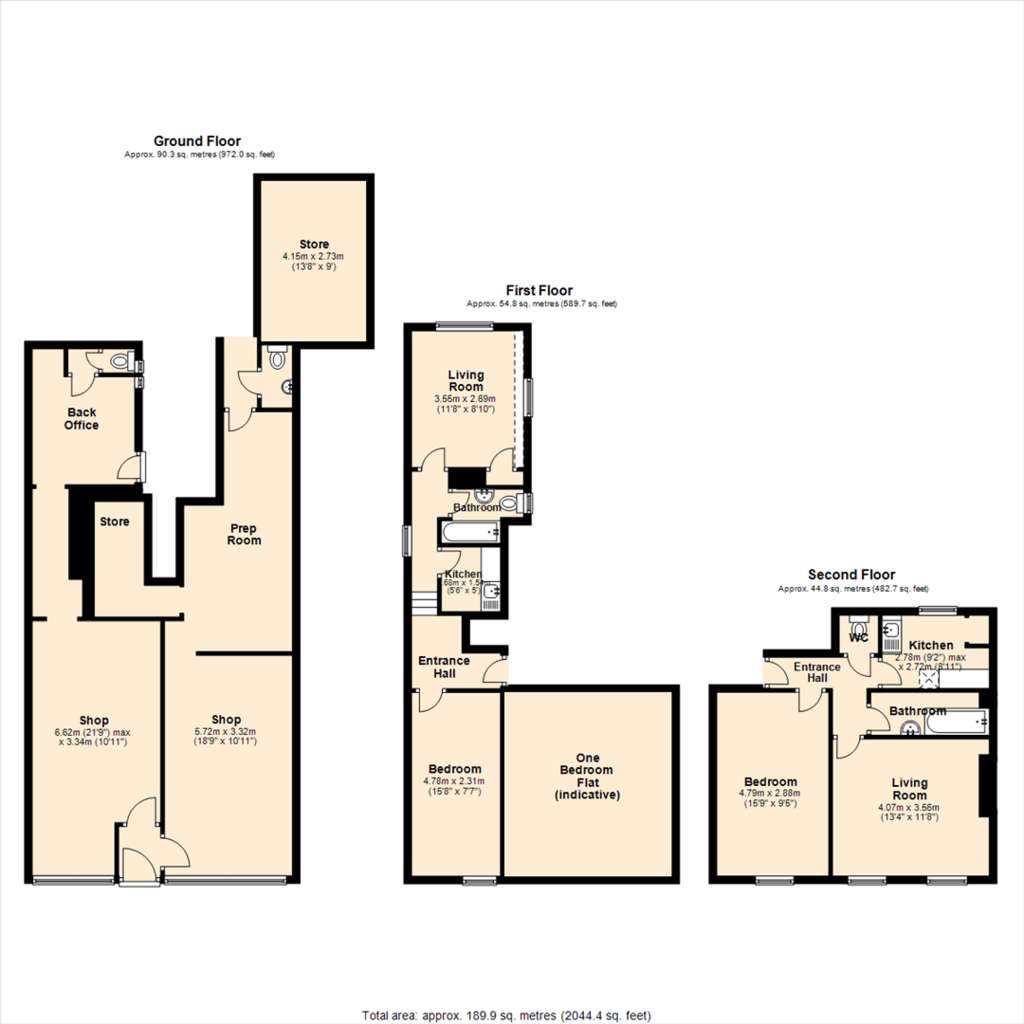 3 bedroom terraced house for sale - floorplan