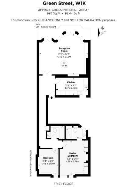 2 bedroom flat to rent - floorplan