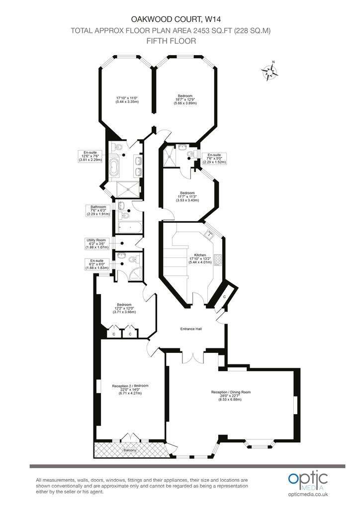 4 bedroom flat to rent - floorplan