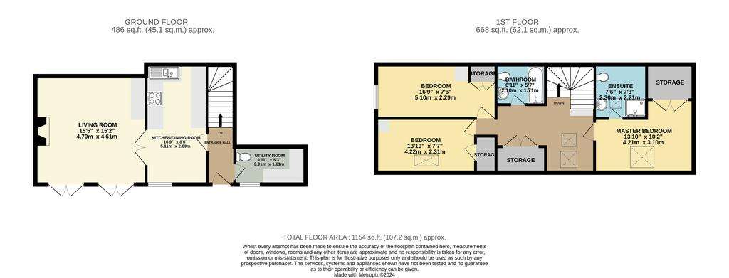 3 bedroom semi-detached house to rent - floorplan