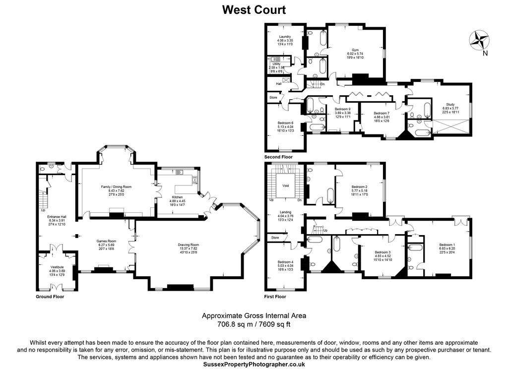8 bedroom house for sale - floorplan