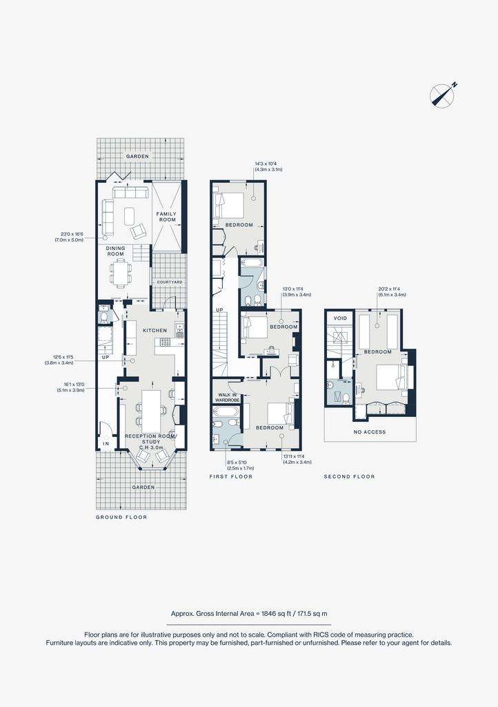 3 bedroom terraced house to rent - floorplan