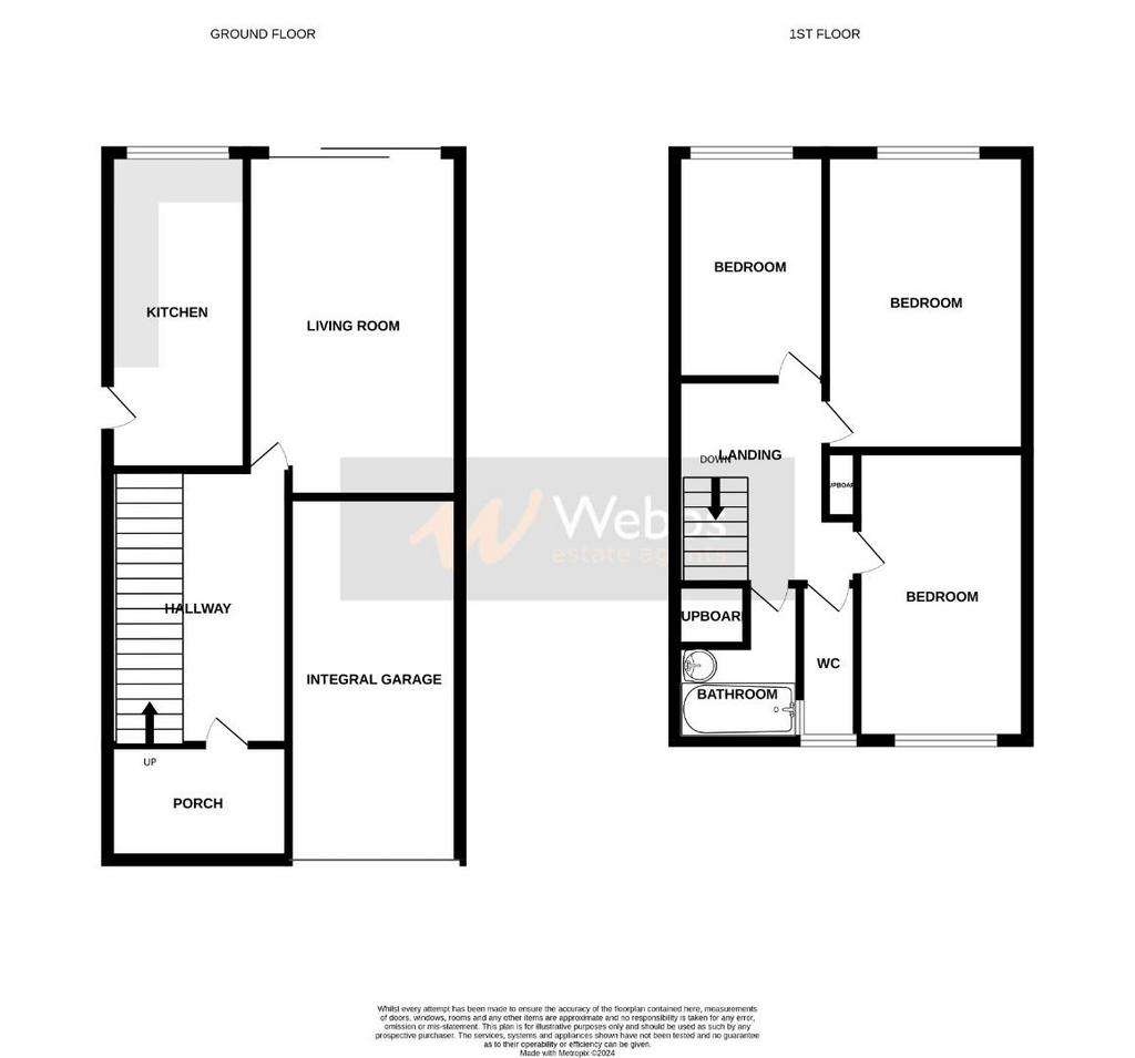 3 bedroom semi-detached house for sale - floorplan