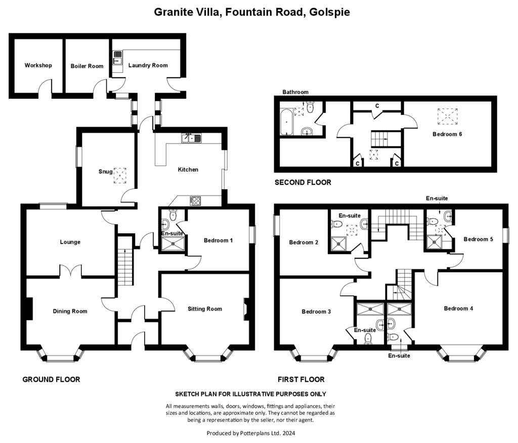 6 bedroom detached villa for sale - floorplan