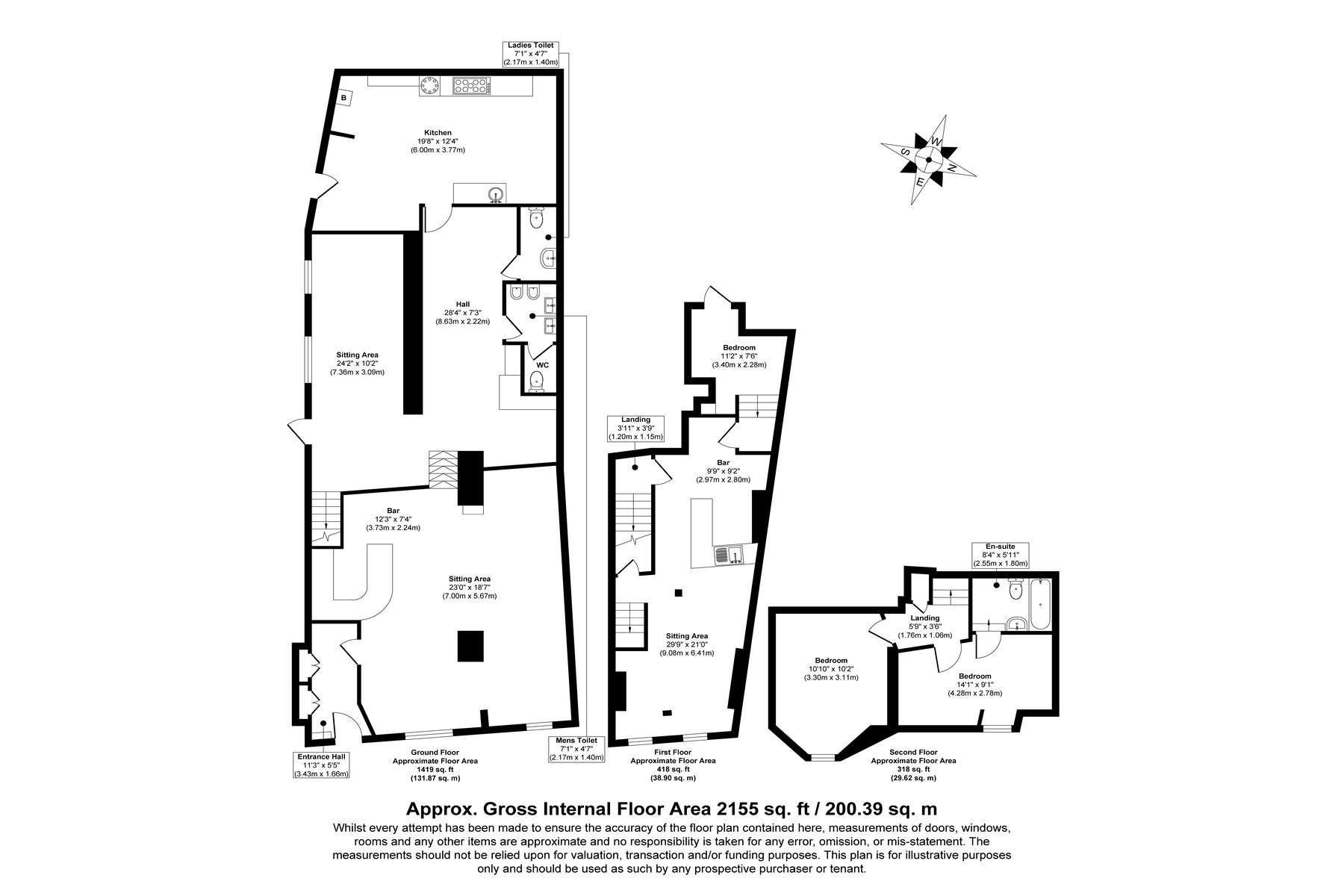 Studio Property for sale - floorplan