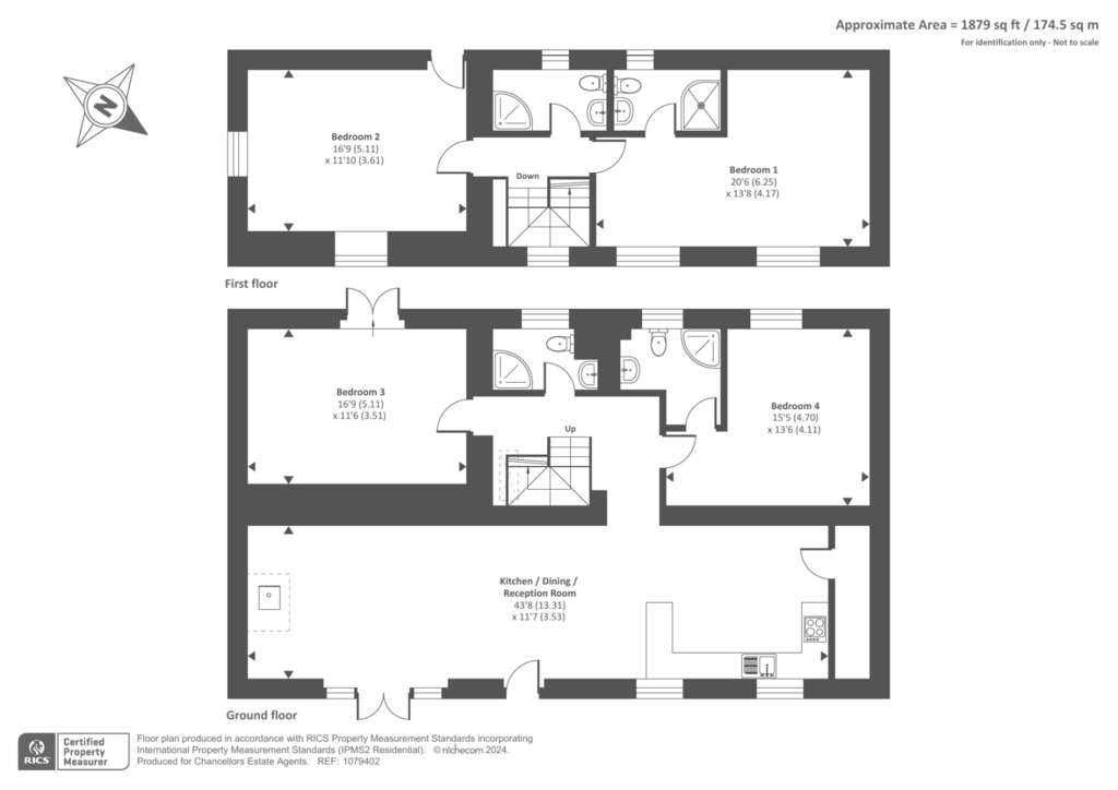 4 bedroom cottage to rent - floorplan