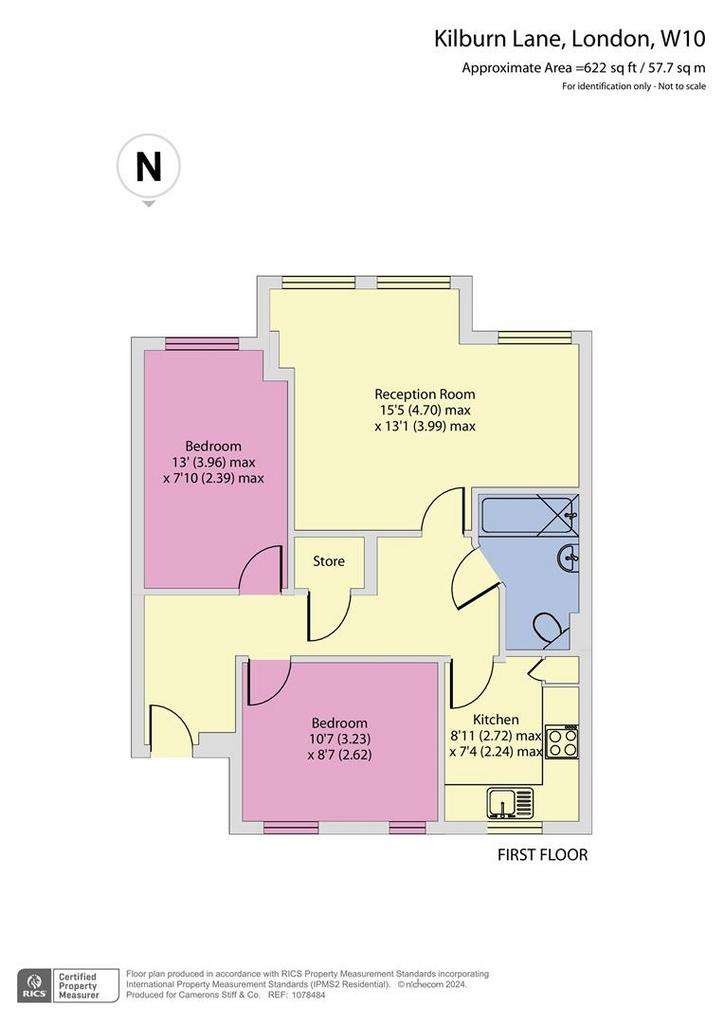 2 bedroom flat for sale - floorplan