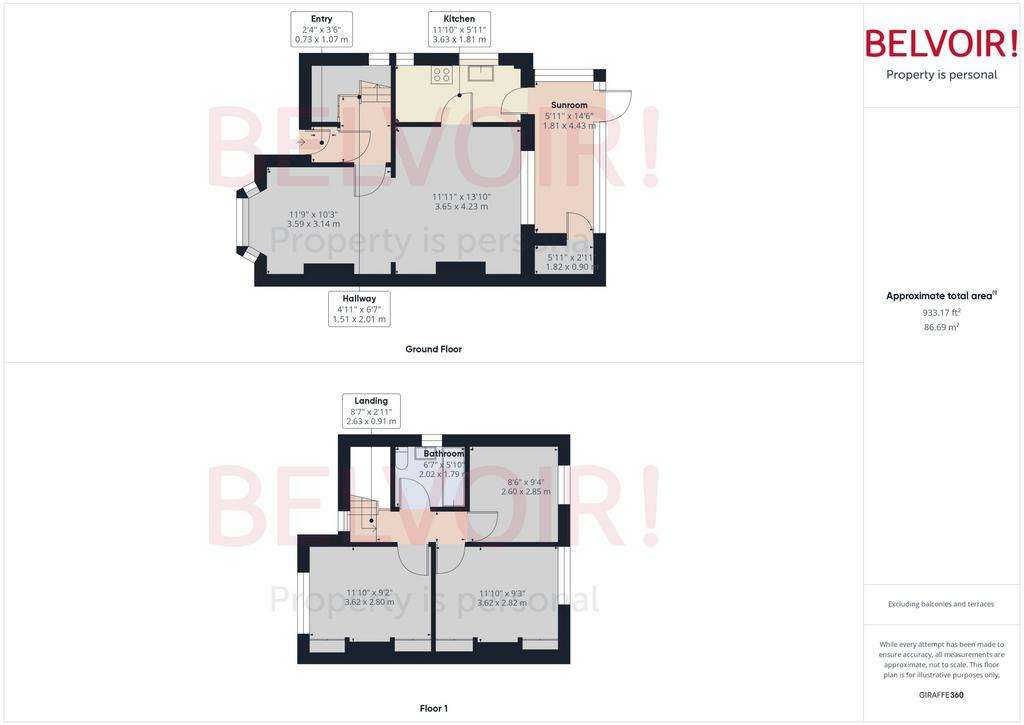 3 bedroom semi-detached house to rent - floorplan