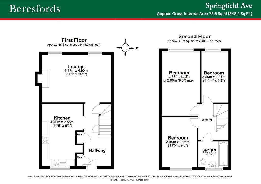 3 bedroom duplex apartment for sale - floorplan