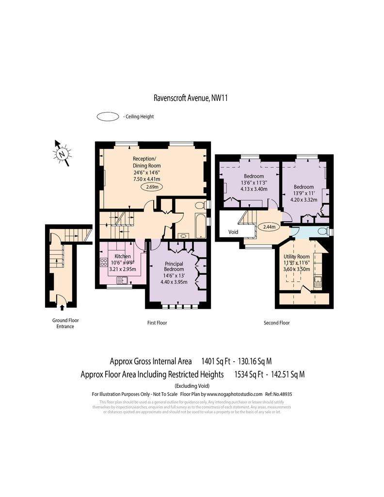 3 bedroom maisonette for sale - floorplan
