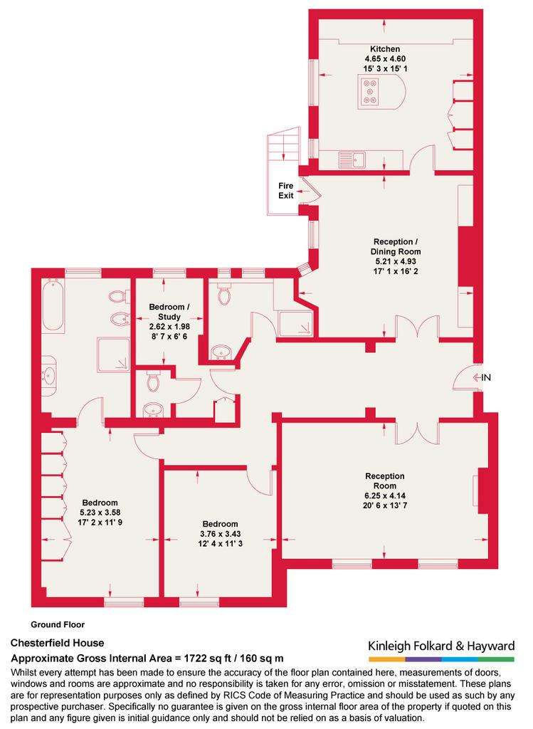 3 bedroom flat to rent - floorplan