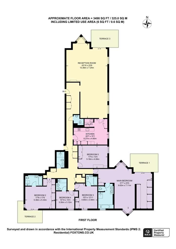 5 bedroom penthouse apartment to rent - floorplan