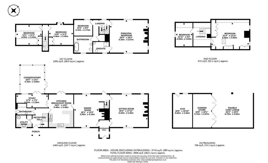 6 bedroom detached house for sale - floorplan