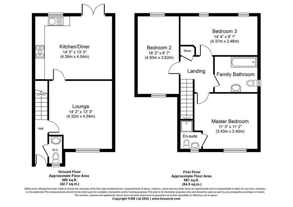 3 bedroom detached house for sale - floorplan