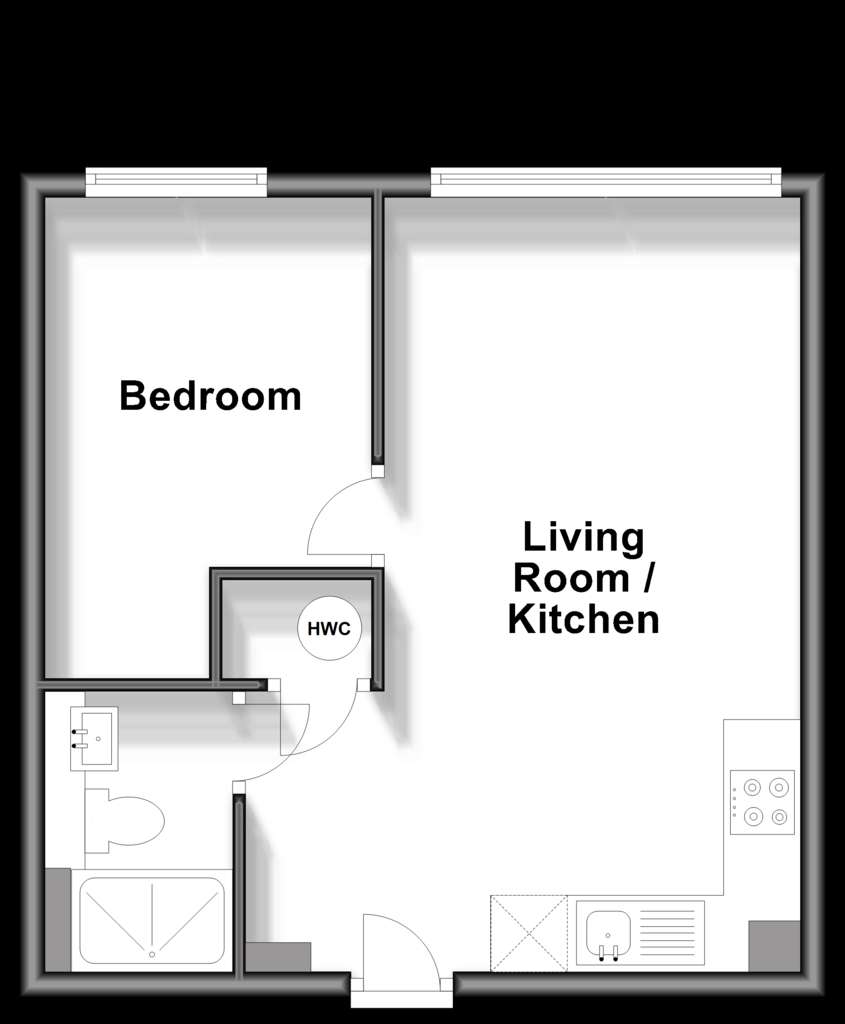 1 bedroom flat for sale - floorplan