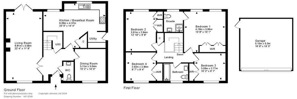 4 bedroom detached house for sale - floorplan